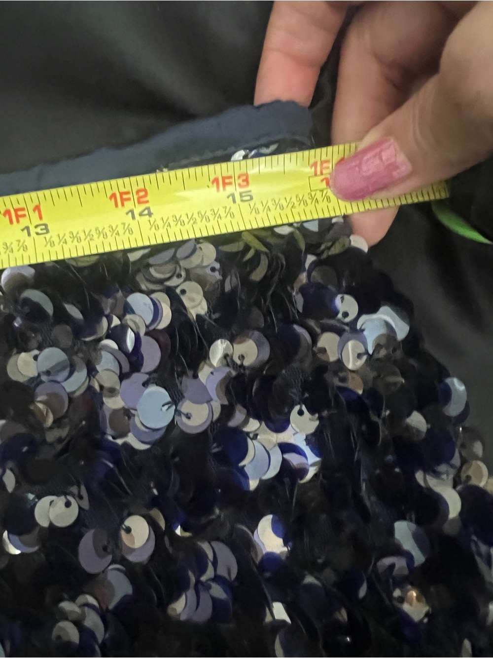 ZARA Smoky Brown Sequin Mini Skirt - Picture 8 of 9